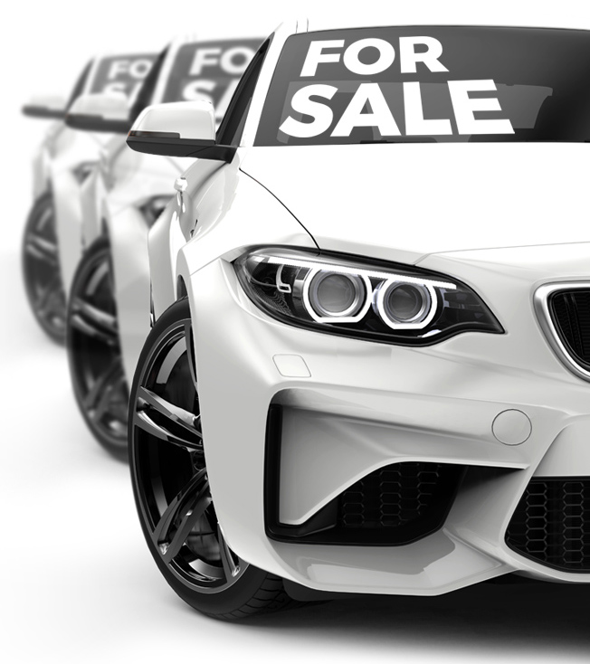 Car with for sale sign